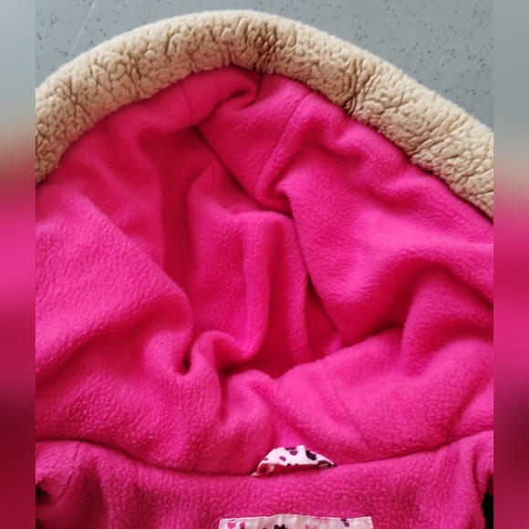 Pink Platinum GIRLS  Size 5/6 FLORAL PUFFER JACKET Coat - Picture 7 of 13